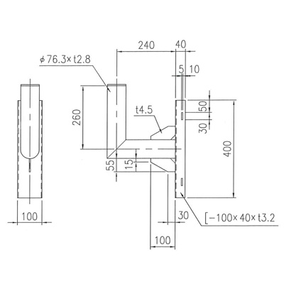 電柱共架金具 76(M1013)【カーブミラー】 / 仕事師通販サイト 仕事の鬼